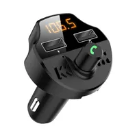 Car Accesiores T66 Fm Transmitter Bluetooth 5.0 Car Mp3 Player Modulator Adapter Dual USB Smart Chip Charger