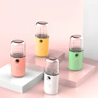 Mini Nano Face Spray Mist MISM SPRAYER HOGA POR PANTALLA PODER USB Humidificador de aire Alcohol Desinfect Nebulizador Hojerizante Herramienta de cuidado de la piel