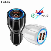 LX Brand 3 A Dual USB Car Charger Car-Charging USB Charger Universal For Samsung Huawei Xiaomi mi 9 Mini USB Car Charger Quick Charge