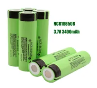 Hoge kwaliteit 18650 batterij NCR18650B 3400mAh 3.7V lithiumbatterij Li-on Cel Flat Top Oplaadbare batterijen voor Panasonic voor E Sigaret Flash Light FedEx Fast Ship