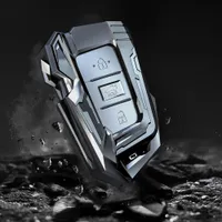 현대 IX30 IX35 IX20 Tucson Elantra Verna Sonata 스마트 원격 커버 키 체인 보호 액세서리를위한 아연 합금 자동차 키 케이스