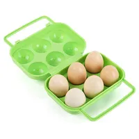 Aufbewahrungsboxen Bins Tragbare Eierkasten Hülle Eierhalter Küchenwerkzeuge Falten Kunststoff Outdoor Stoßdämpfe Wandern Campingplatz