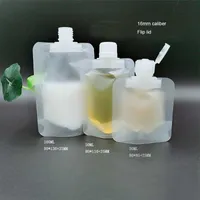 Garrafas de armazenamento frascos 30/50 / 100ml saco de empacotamento de clamshell stand up bico bolsa de plástico sanitizer lotion shampoo maquiagem fluido de maquiagem