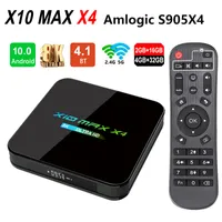 Nieuwste X10 MAX X4 8K AMLOGIC S905X4 TV-box Android 10.0 Quad Core 4 GB 32GB Dual WiFi Bluetooth