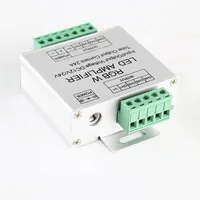 LED RGBW / RGB تحكم مكبر للصوت DC12 - 24 فولت 24A 4 قنوات الناتج المصابيح قطاع الطاقة مكرر وحدة تحكم وحدة التحكم