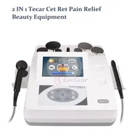 2 in 1 CET RET 물리 치료 MONOPOLAR RF 장비 TECAR 테라피 통증 완화 얼굴 리프팅 머신