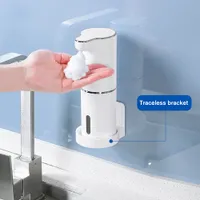 Dispensadores de jabón de espuma automáticos Baño Máquina de lavado inteligente con carga USB Blanco Nuevo