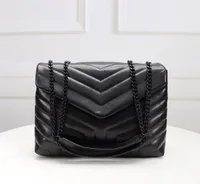 Loulou Women Luxurys designers väskor äkta läder messenger crossbody kedja axel väska kvinna handväska nyckel kort plånbok handväska totes ryggsäck