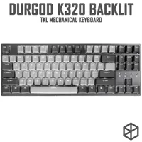 Durgod 87 corona k320 الخلفية لوحة المفاتيح الميكانيكية الكرز mx مفاتيح pbt الزوجي keycaps البني الأزرق الأسود الأحمر الفضة التبديل 210610