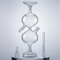 Infinity Waterfall Bong Oil Dab Rigs Smoking Hookahs Recycler Pipes With Diffused Downstem Universal Gravity Water Vessel Glass Bongs 14mm Female Joint WP2182