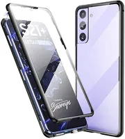 Магнитная адсорбционная металлическая каркасная рамка Передняя и задняя закаленная стекло Полноэкранное покрытие для Samsung Galaxy S8 S9 PLUS NOTE 10 PRO 30 шт. / Лот