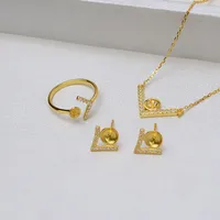 S925 Ángulo recto colgante conjunto de colgantes en forma de plata en forma de uñas anillo de uñas collar femenino Pearl vacío Soporte de joyería DIY Accesorios 1260