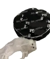 ビンテージレター犬猫ベッドレタープリントラウンドペットkennel冬の春洗えるペットベッドブルドッグチワワCorgi Schnauzerテディ・ケネル
