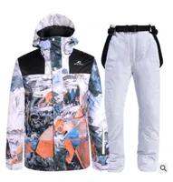 Лыжные костюмы лыжные куртки зимняя куртка сноубординг одежда водонепроницаемая ветрозащитная спортивная одежда брюки устанавливают тепло # 01