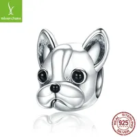 925 Sterling Silver Loyal Partners Charms Frans Doggy Animal Beads Fit Women Charm Armbanden Hond DIY Sieraden 2030 Q2