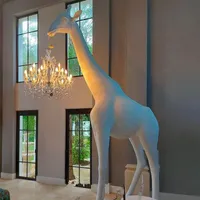 Zemin lambaları İtalyan qeeboo zürafa lamba kişiliği Yaratıcı heykel süsleri duvar aplikleri büyük hayvan aydınlatma
