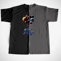 Men&#039;s T Shirts COOLMIND Cotton Space Man Print Men Shirt Casual Top Quality Loose Tshirt O-neck Cool T-shirt Tee