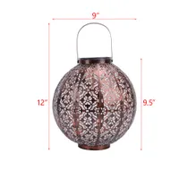 Warm With Solar Lantern Outdoor Garden Hanging Lanterny Solars Lights Outdoory Waterproof LED Table Lamp Decorative Hangings Solary Lanterns Butterfly Handle