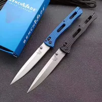 Benchmade 417 Gerçek Katlanır Bıçak 3.95 "S30V Saten Düz Bıçak, Siyah Alüminyum Kolları Kamp Survival EDC Açık Bıçaklar