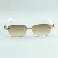 نظارة شمسية XL Diamond 3524012-B9 العدسة الطبيعية من القرن الأبيض 3 0 سماكة 309K