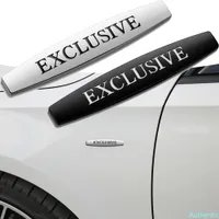 2 шт. Автомобильный боковой крылью эксклюзивный логотип эмблема наклейки для Mercedes Benz A B C E S M V G R класс ML350 ML500 E320 E350 аксессуары