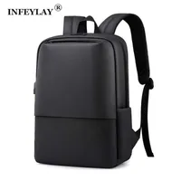 Infeylay 남자 비즈니스 배낭 방수 여행 노트북 배낭 패션 학생 학교 배낭 디지털 가방 여자 mochila 210929