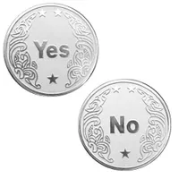 100st ja eller inga myntkonstgåvor autentiska 24K guldkollegiet mynt memorabilia samling reklam memorativa mynt; göra en policy låt gud bestämma mynt-dhl