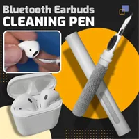 Bluetooth oordopjes reinigen pen met borstel voor airpods oortelefoons, mobiele telefoons, draadloze oortelefoons, laptop, camera cleaner kit tool