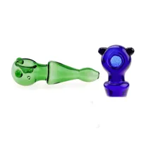 Wholesale newest design Pyrex glass Oil Burner Pipes Thick Hand spoon Pipe Tobacco Dry Herb smoking piper
