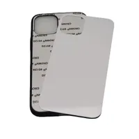 Capa de sublimação de borracha TPU + PC DIY para iPhone 13 12 11 Pro Max XR XS 6 7 8 Mais com cola de chapa de metal de alumínio 100 pcs / lote