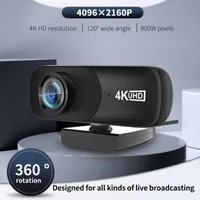 Webcams 4K Webcam 1080P 30fps Full HD USB Web Camera With Microphone For Computer Cam 8M Pixel Meeting Living