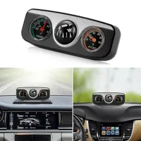 3 In 1 Vehicle Navigation Ball Compass Thermometer Hygrometer Auto Interior Accessories Car Multifunctional Travel Tool