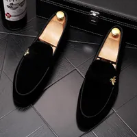 summer designer Men Groom Dress shoes hairstylist embroidery Luxury Flat Walking Party Footwear