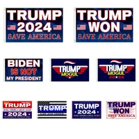 3 * 5 FT Trump Bayrağı Kazandı 2024 Seçim Bayrakları Donald Mogul Amerika'yı Kaydet 150 * 90 cm Banner