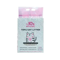 Jos Petcare Tofu Clumping Cat Litter、2.0mm、軽量、3.2L / 108FLオンスですが、4.4ポンドの各バッグ、すべての自然、トイレの洗顔可能、ほこり、低トラッキング