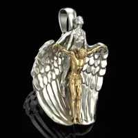 Charms Holy Redemption Angel Jesus Colgante para joyas que hacen oración de estilo religioso modelando accesorios de regalos de Navidad