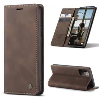 Magnetic Flip Leather Cases Cover Wallet Card Slots Design Business Vintage Boka för Samsung Galaxy A50 A02S A20S A21S A20E A12 A51 A71 A22 A32 A42 A52 A72 Caseme Cover