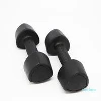 1PC 1KG / 2KG Zware Rubber Dumbbells Yoga Workout Halters Home Oefening Arm Dames Fitness Body-apparatuur voor Unisex
