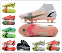 망 낮은 발목 축구 신발 Mercurial Superfly Xiv 8 엘리트 SG 프로 안티 Cleats 야외 Neymar Acc Football Boots CR7 Ronaldo Size39-45
