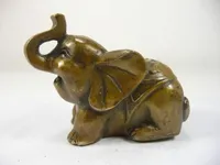 Superb China Old Handwork Copper Elephant Statue