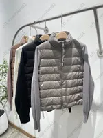 니트 패널 여성 다운 재킷 'NFC'유럽 및 미국 스타일 복구 재킷 디자이너 여성의 의류 크기 S-L