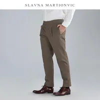 Славян Мартинович Хлопок прямые брюки свободно удобные ежедневные повседневные пробежки мужской вечеринки носят мужчины