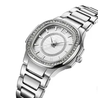 Kobiety Zegarki Moda 2021 Ladies Watch Diamond Quartz Gold Wristwatch Gifts Pasek ze stali nierdzewnej 36mm