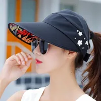 Geniş Ağız Şapkalar Yaz Güneş Şapka Inci Ayarlanabilir Büyük Kafaları ile Geniş Kararmış Plaj UV Koruma Paketlenebilir Visor 1 adet Ltnshry