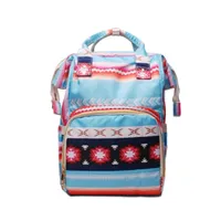 Aztec Diaper Backpack 10pcsロットUSAローカルウェアハウスミイラベビーケアおむつバッグキャンバスショルダーバックパック大容量旅行バッググラブDomil106-1276