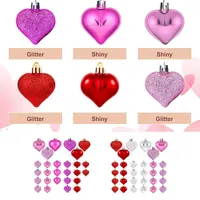 Decorative Objects & Figurines 24PCS Balloon Accessories Heart Shaped Balls Romantic Proposal Decoration Birthday Valentine's Day Tree Hangi