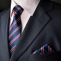 Классическая тенденция полиэстера мужская деловая галстук выпускной партийный костюм с формой полосы носовой платфорки