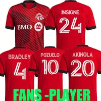 2122 Insigne Toronto FC Futbol Forması Eve Uzakta Üçüncü 21 22 mls Bradley Pozuelo Akinola Osorio Soteldo Futbol Üniforması Gömlek Fanlar Oyuncu Sürümü En Tayland