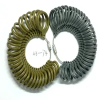 Calibre de anel de plástico Sizer Sizer Medida de dedos Tamanhos Euro 43-74, Plástico Ferramenta de dimensionamento de jóias 29 W2