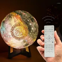 블루투스 Quran 스피커 램프 7 색 조명 원격 제어 프레스 달빛 지원 MP3 FM TF 카드 라디오 11